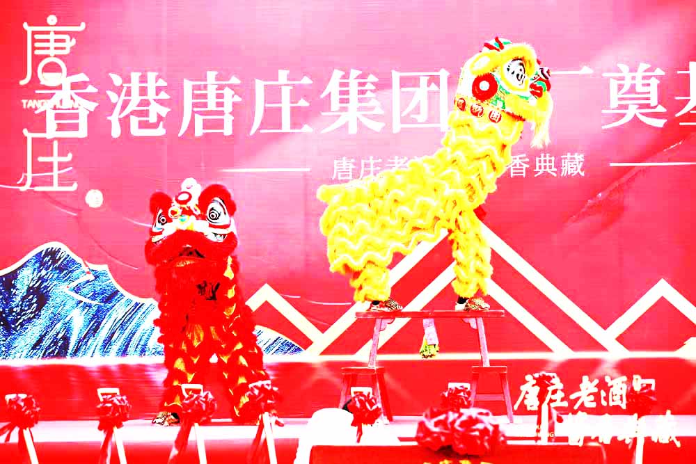 香港唐莊集團酒廠奠基儀式醒獅表演